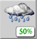 Thursday: Chance Light Rain