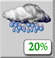 Tuesday: A slight chance of rain showers between 8am and 2pm, then a chance of showers and thunderstorms. Mostly sunny, with a high near 74. Chance of precipitation is 30%. Tuesday: Chance Showers And Thunderstorms